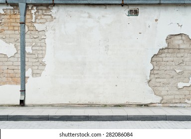 Aged street wall background