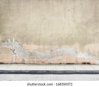 Aged Street Wall Background, Texture