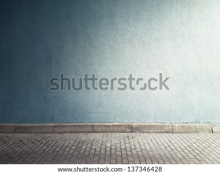 Aged street wall background, texture