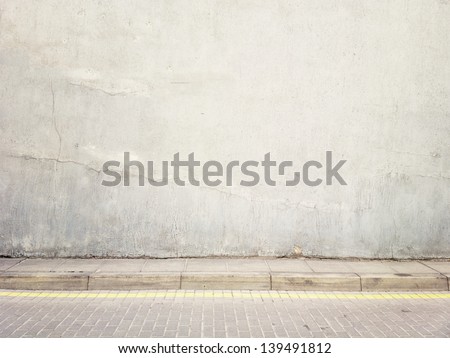 Aged street wall background, texture