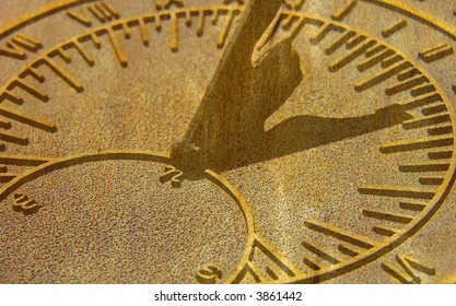 Aged Sun Dial