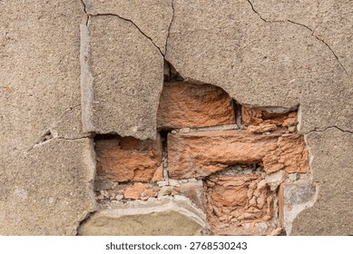 Aged wall textures with brick plaster and sstone details. Language of surfcaces. Integragtion concept. Architectural charcacter. set of 5 images
