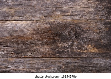 Aged Wood Backdrop. Old Reclaimed Wood Plank Closeup.