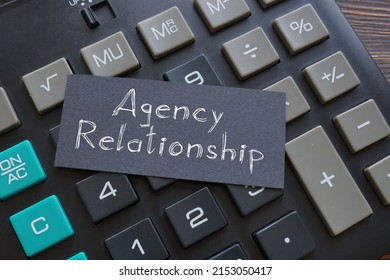 Agency Relationship is shown using a text