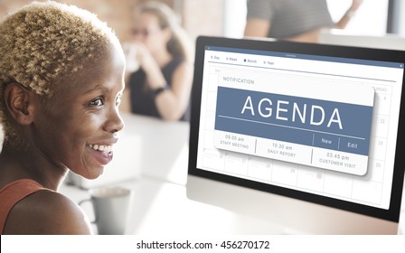 Agenda Appointment Plan Program Timetable Concept