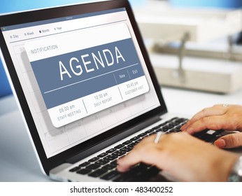 Agenda Appointment Plan Program Timetable Concept