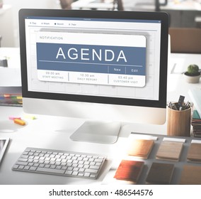 Agenda Appointment Plan Program Timetable Concept