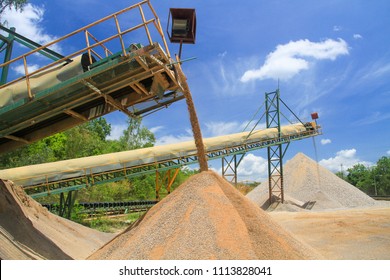 Aggregate Pile In Plant