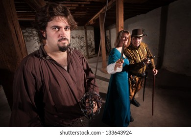 Aggressive Live Action Role Playing Game Medieval Characters