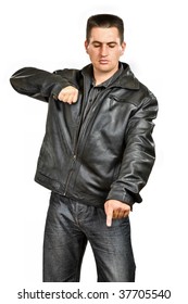 aggressive man
