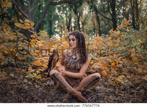 Aggressivesexual Wild Girl Wanders Jungle Tamed Stock Photo (Edit Now