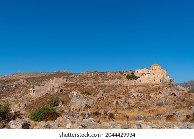 Agia Sophia Church On Top Of Monemvasia Castle, Greece