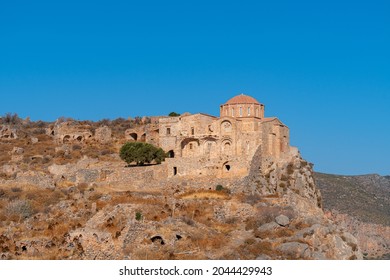 Agia Sophia Church On Top Of Monemvasia Castle, Greece