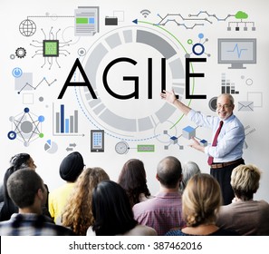 Agile Agility Nimble Quick Fast Volant Concept - Shutterstock ID 387462016