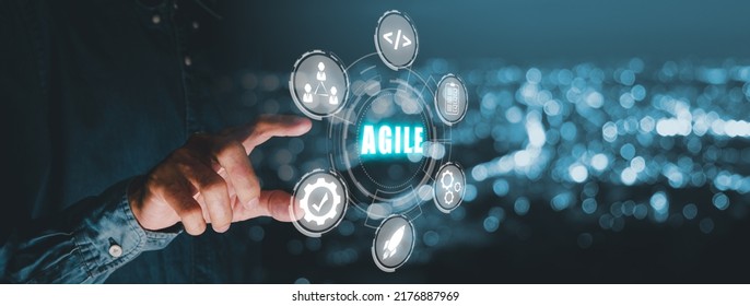 Agile Development Methodology Concept Business Person Stock Photo ...