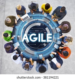 Agile Fast Quick Nimble Technology Agility Concept