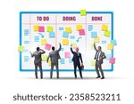 Agile kanban board with outstanding tasks