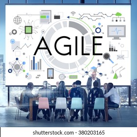 Agile Nimble Quick Innovation Reassessment Tech Concept