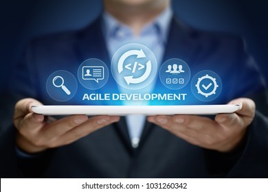 Agile Software Development Business Internet Techology Concept. - Shutterstock ID 1031260342