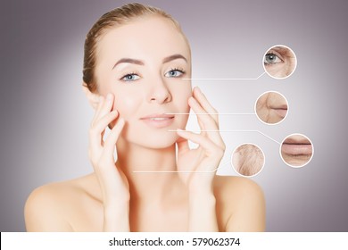 Aging Problems Woman Old Young Skin Stock Photo 579062374 | Shutterstock