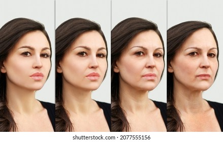 woman age progression