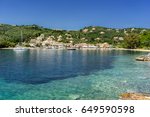 Agios Stefanos a small tourist resort on the island of Corfu on the north east coast of the island in Greece