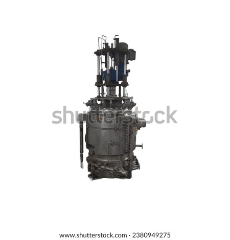Agitated nutsche filter and dryer isolated on white background 