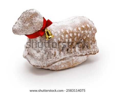 Agneau Pascal cake, a sweet for Easter from Alsace, France.