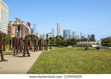 Agora sculpture in Chicago