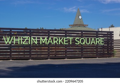 Agoura Hills CA USA Sept 23 2022 Whizins Market Square Features The World Famous Canyon Club Music Venue Background. Home To Iconic Bands, Live Music Shows A Historical Landmark In Southern Califoria