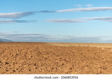 Agricultural Fields In Autumn. Alsace, France, Europe..