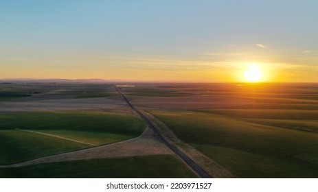 Agriculture Fields In Eastern Washington