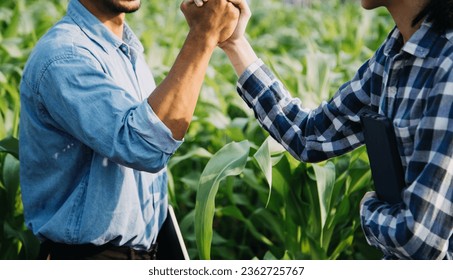 Agriculturist utilize the core data network in the Internet from the mobile to validate, test, and select the new crop method. Young farmers and tobacco farming