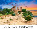 Agrigento, Sicily island, Italy: The Temple of Juno in the Valley of the Temple, Agrigento, southern Italy