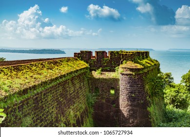 Aguada Fort - North Goa - Seventeenth-century Portuguese fort standing in Goa, India, on Sinquerim Beach