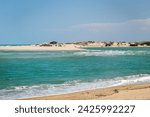 Aguas Belas beach in Cascavel in Ceará Brazil, dunes, viewpoint, swing for photos, river and lagoon