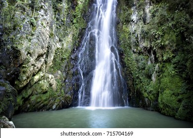Aguas Blancas Waterfall in Constanza, Dominincan Republic
