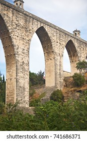 The Aguas Livres Aqueduct In Lisbon.