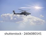 AH64 apache attack helicopter action 