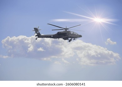 AH64 apache attack helicopter action 