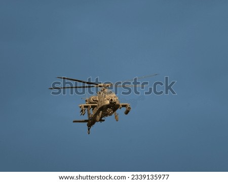 AH64D Apache US Army helicopter