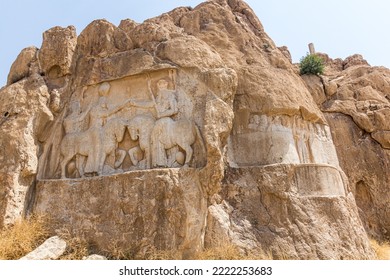 Ahura Mazda And Ardashir I Relief In Naqsh-e Rostam, Iran