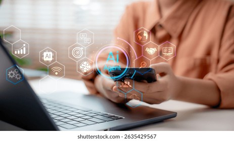 AI Agent system with automation and data processing, enabling intelligent decisions and interaction through virtual interfaces, boosting business productivity and efficiency.