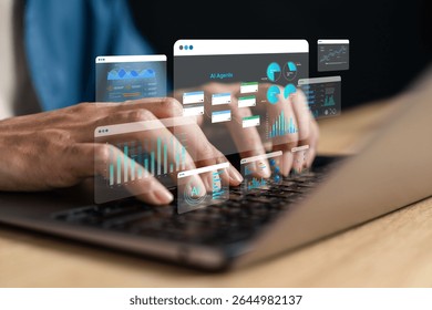 AI agent for workflow and data analytics management. Technology system for digital process automation, real-time data dashboard, and intelligent business decision support.