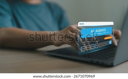 AI agents generating data output via command prompt interface. Advanced artificial intelligence systems for automation, data processing and smart decision making. Prompt engineering and chatbot.