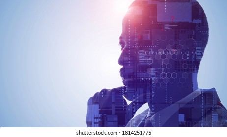 AI (Artificial Intelligence) concept. Deep learning. Digital transformation. *Video version available in my portfolio. - Powered by Shutterstock - Get 15% off with code: PIKWIZARD15