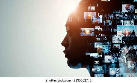 AI (Artificial Intelligence) concept. Deep learning. Digital transformation. - Shutterstock ID 2135682745