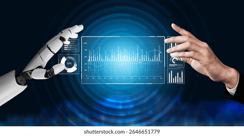 AI artificial intelligence drives data analytics with predictive models, smart dashboards, and virtual assistant insights for data-driven business decisions. Vouch