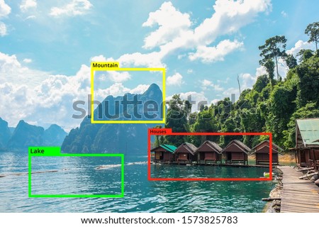 A.I. Artificial Intelligence to Identify Objects technology,Machine Learning concept. Image processing, Recognition technology.