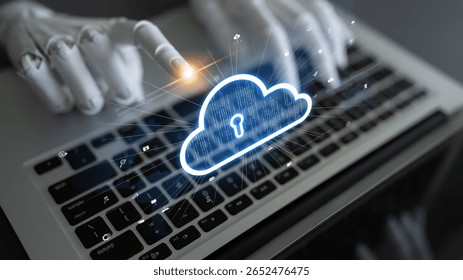 AI artificial intelligence optimizes cloud infrastructure with virtual assistants and intelligent automation, improving scalability, security, and digital business continuity. Latch - Powered by Shutterstock - Get 15% off with code: PIKWIZARD15